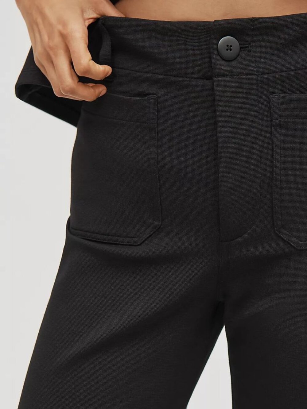 Maeve Colette Knit Cropped Wide Leg Pant 27 Heavyweight - Picture 2 of 10
